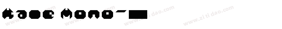 Kale Mono字体转换